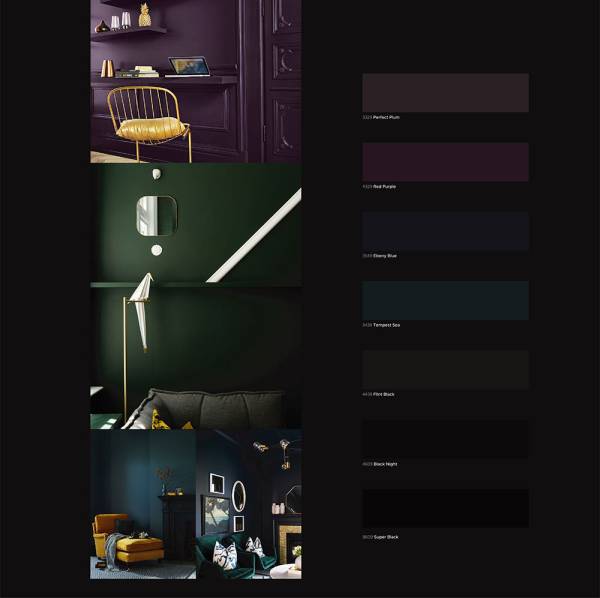 Cat Tembok Acqua Decor Palette warna Milan Acqua Decor dengan pilihan warna cerah elegan untuk inspirasi cat dinding interior modern.