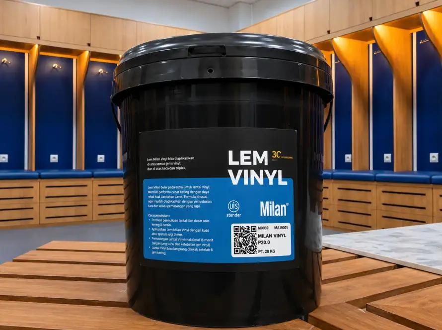 Kolaborasi Milan dan Stadion Jatidiri Semarang untuk menyediakan perekat karpet lantai berkualitas dari lem vinyl Milan