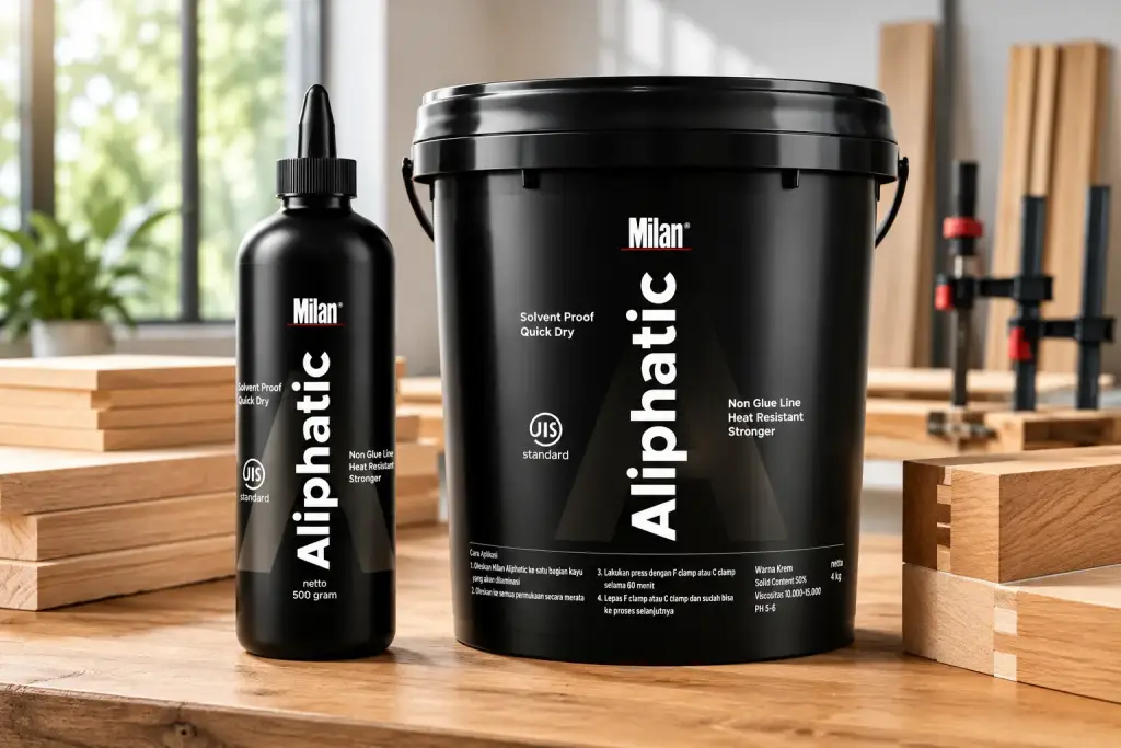 Mengenal Lem Aliphatic: Adhesive Profesional untuk Woodworking Milan Lem Aliphatic untuk kebutuhan profesional adhesive dan woodworker