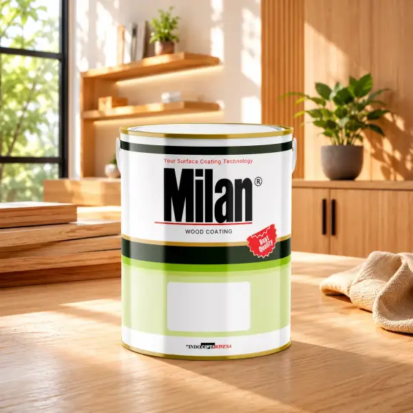 Milan Cat Kayu Nitrocellulosep sebagai pelapis interior dengan finishing akhir yang halus dan rapi
