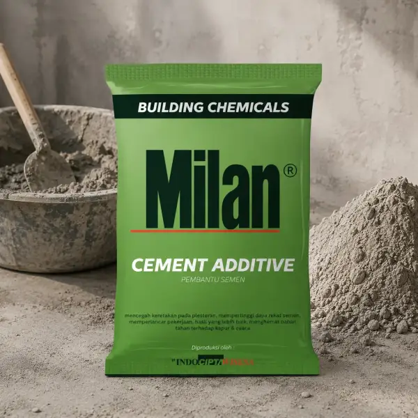 Milan Cement Additive (CA) adalah bahan campuran semen untuk mengurangi risiko keretakan pada plesteran maupun acian dan sudah tahan terhadap kapur serta cuaca.