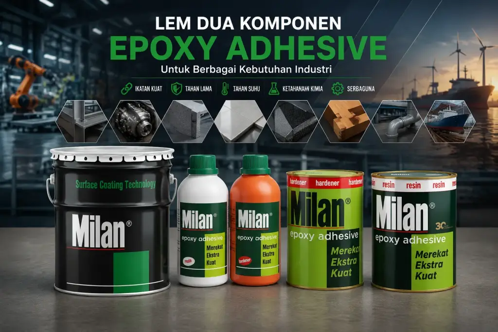 Apa Itu Epoxy Adhesive? Fungsi dan Keunggulannya untuk Industri Modern Milan Epoxy Adhesive sebagai pilihan terbaik untuk berbagai kebutuhan industri karena daya rekat kuat dan tahan terhadap cuaca