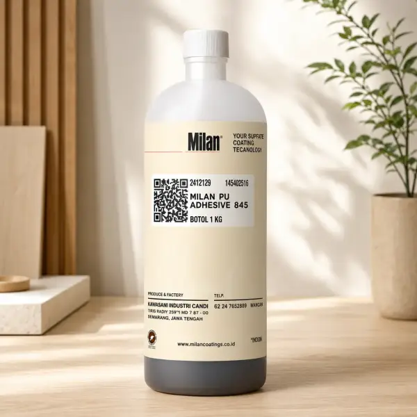 Milan PU 845 - 1 kg sebagai lem polyurethane kayu cepat kering hanya 45 menit