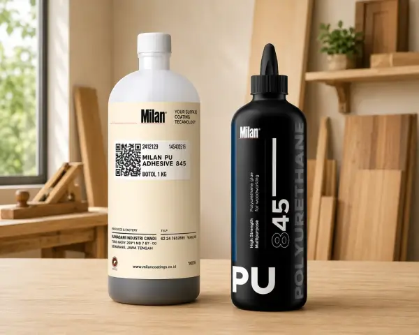 lem polyurethane Milan Pu 845 adalah lem polyurethane satu komponen premium yang bisa merekat hanya 45 menit dengan daya rekat super kuat