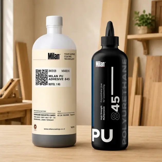 lem polyurethane Milan Pu 845 adalah lem polyurethane satu komponen premium yang bisa merekat hanya 45 menit dengan daya rekat super kuat