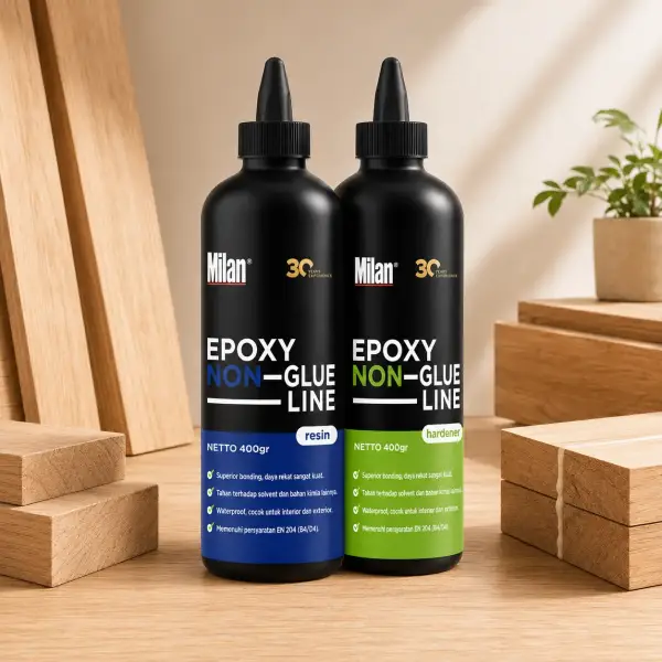 epoxy non glue line 0,8 kg satu set dari Milan