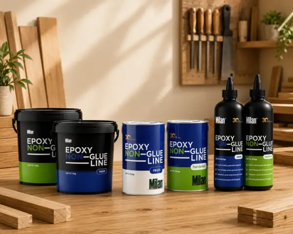 epoxy non glue line dari Milan untuk menyambungkan kayu ke kayu dengan daya rekat kuat