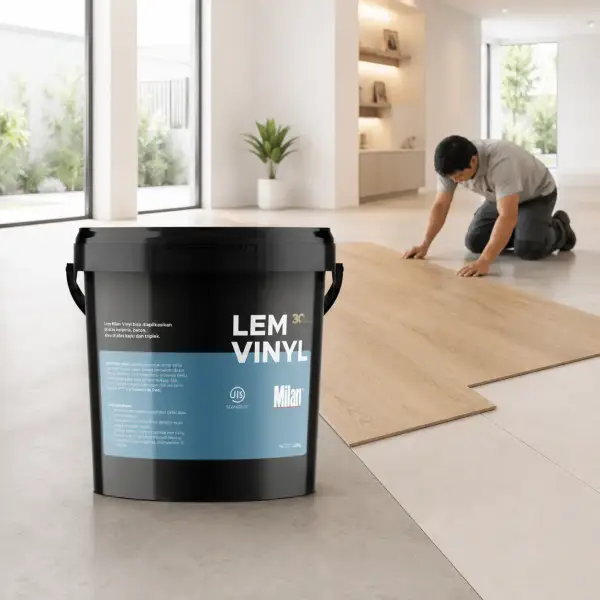 Lem Vinyl lem vinyl 20kg dari Milan dengan daya rekat super kuat dan tahan lama