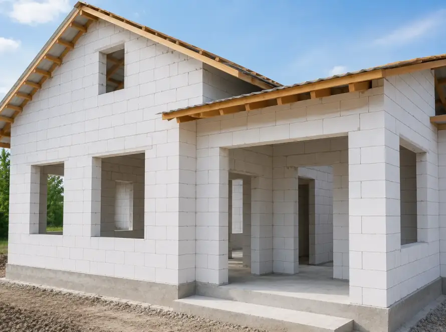 Bangunan rumah dari bata ringan