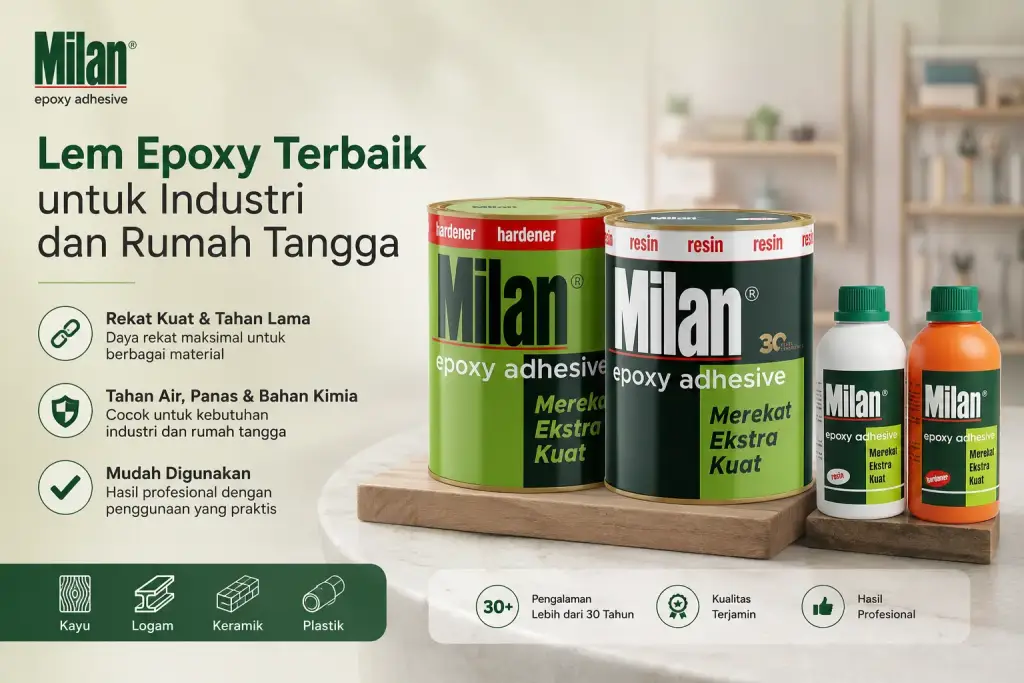 6 Ciri-ciri Lem Epoxy Terbaik untuk Kebutuhan Industri dan Rumah Tangga Lem Epoxy Milan sebagai lem epoxy terbaik