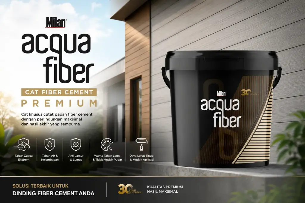 5 Cara Merawat Permukaan Fiber Cement agar Lebih Awet Milan Acqua Fiber sebagai cat papan fiber cement premium