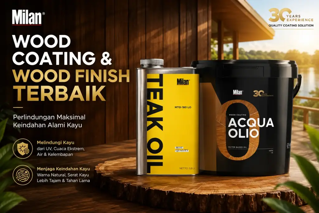 5 Fakta Kayu Ulin yang Wajib Diketahui Sebelum Digunakan untuk Konstruksi Milan Teak Oil dan Milan Acqua Olio sebagai wood coating dan wood finising