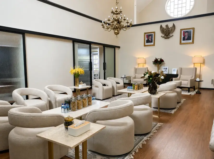 Pemakaian Milan Acqua Decor pada dinding Rumah Dinas WaGub Jateng