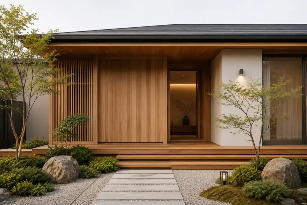 Ide desain Rumah Gaya Japandi - Kayu Pilihan Terbaik