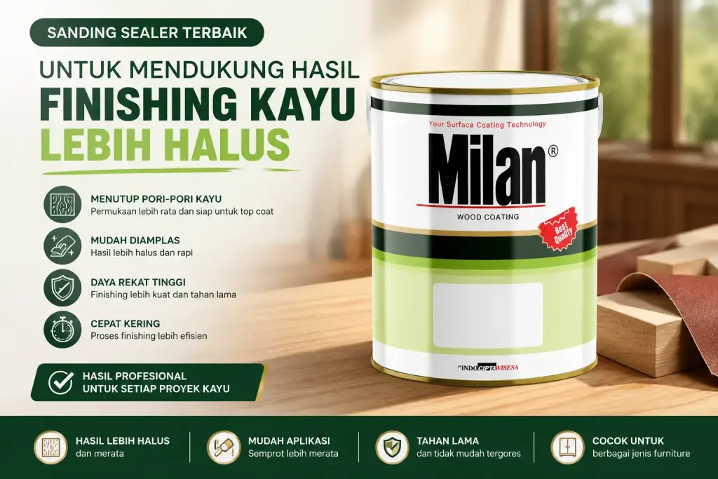 Apa Keuntungan Menggunakan Sanding Sealer Sebelum Mengaplikasikan Top Coat? Melamine Sanding Sealer Milan