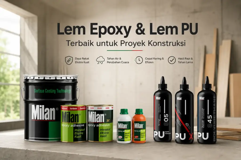 Lem Epoxy vs Lem PU: Mana yang Lebih Cocok untuk Proyek Konstruksi Kamu? Milan Lem Epoxy dan Lem PU untuk proyek konstruksi
