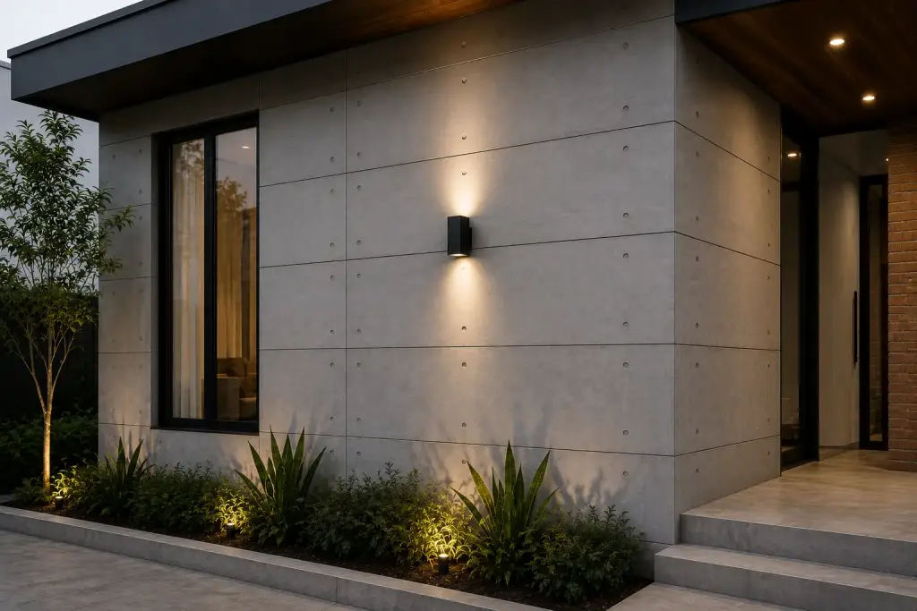 6 Ide Desain Dinding Fiber Cement untuk Rumah Modern dan Minimalis ide desain dinding Fiber Cement dengan Gaya Industrial Ekspos