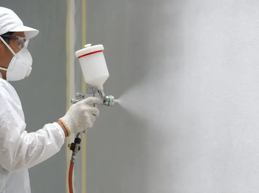 jenis spray gun untuk aplikasi pada dinding