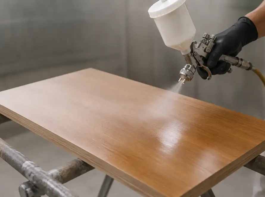 pentingnya base coat sebelum finishing kayu