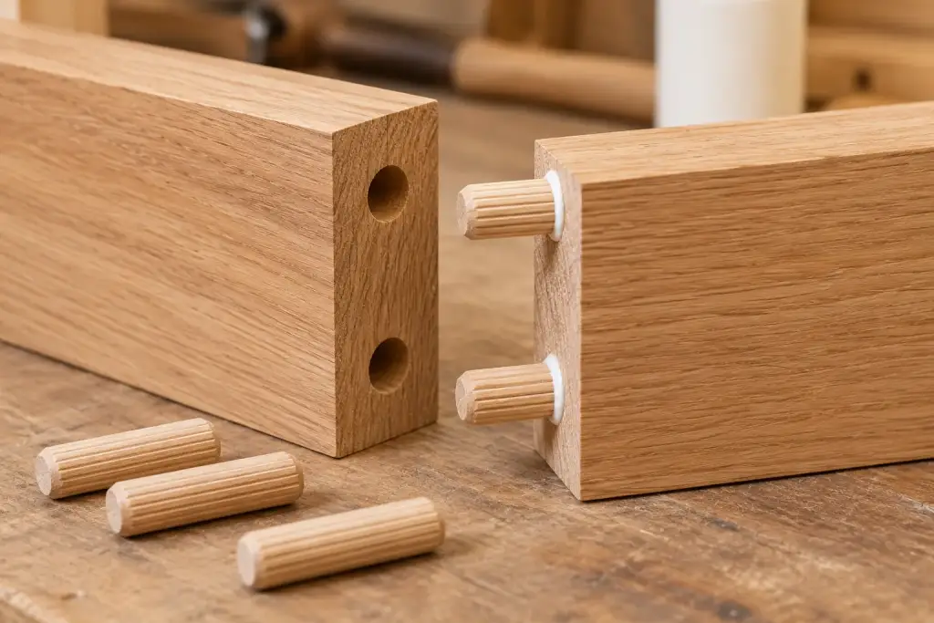 Teknik Menyambung Kayu Dowels