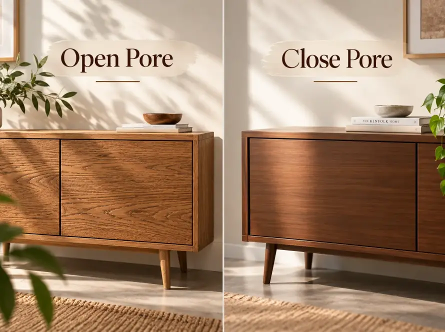 open pore dan close pore pada finishing kayu apa bedanya